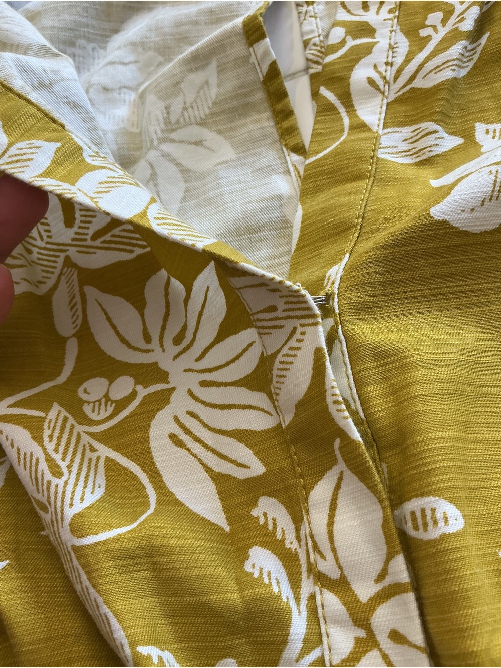Anthropologie The Somerset Wide Leg Jumpsuit in Yellow Chartreuse Floral - Picture 9 of 11